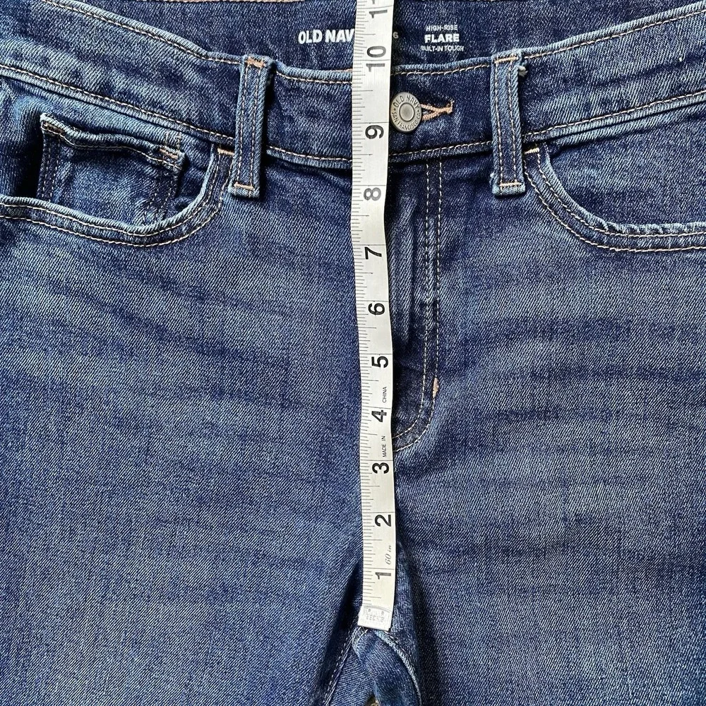 Old Navy High Rise Flare Jeans Youth 16 Blue School Cowgirl Classic Everyday
